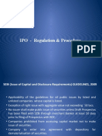 IPO - Regulation & Procedure