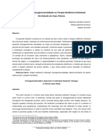 Abordagem Da Transgeracionalidade Na Terapia Sistêmica Individual - Um Caso Clinico