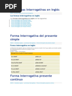 Las Formas Interrogativas en Inglés