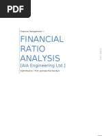 Financial Ratio Analysis: (AIA Engineering LTD.)