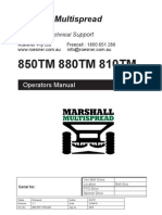 850TM 880TM 810TM: Marshall Multispread