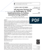 Strategies and Success Factors For Overcoming Challenges in TPM Implementation PDF