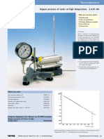 Vapour Pressure of Water at High Temperature