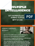 Multiple Intelligence: Siti Norbazilah BT Ahmad Suhud MPP161208