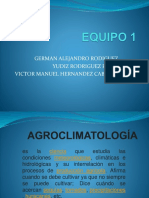 Importancia de La Agroclimatología en Los Diferentes Sistemas de Produccion 1