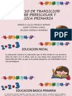 Proceso de Transicion Entre Preescolar y Basica Primaria