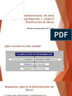 Fundamentos y Etapas de La Planificación y Programacion de Obras de Construccion