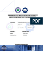 Meezan Bank & Fayasl Bank Product Comparison Offer To Customers