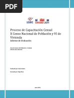 Informe Evaluacion de Capacitacion Censal