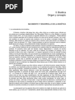 Bioética. Origen y Concepto