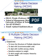 Multiple Criteria Decision Making