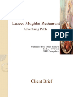 Lazeez Mughlai Restaurant: Advertising Pitch