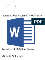 Learn To Use Microsoft Word 2016