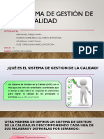 Sistema de Gestión de La Calidad