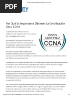 Por Qué Es Importante Obtener La Certificación Cisco CCNA