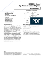 LC MOS 4-/8-Channel High Performance Analog Multiplexers ADG408/ADG409