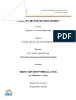 Aportes Filosóficos de Calidad en La Gestión Empresarial