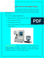 Bursting Strength Tester For Strength Testing