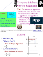 P1X Dynamics & Relativity: Newton & Einstein: Parti