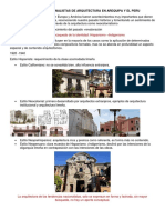 Tendencias Nacionalistas de Arquitectura en Arequipa y El Peru