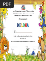 Diploma Pre Primario