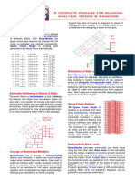 A Complete Package For Building Analysis, Design & Drawings: Salient Features