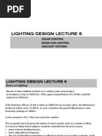 Lighting Design Lecture 6: Solar Control Beam Sun Lighting Daylight Systems