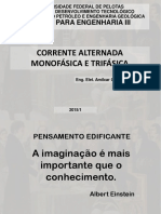 H - Aula 8 - Corrente Alternada Monofásica e Trifásica