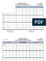 Formatos - Programa y Ruta de Lubricación