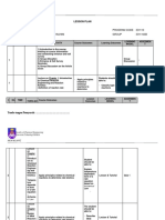 CHE244 Lesson Plan