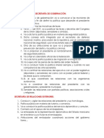 Atribuciones de La Secretaría de Gobernación