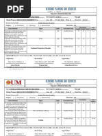 Table of Specification