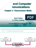 Data and Computer Communications: - Transmission Media