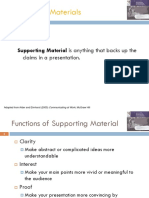 Supporting Materials: Supporting Material Is Anything That Backs Up The