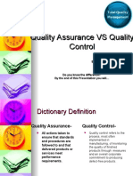 Quality Assurance Vs Quality Control