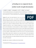 Numerical Study of Bending Test On Compacted Clay by Discrete Element Method: Tensile Strength Determination