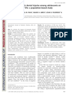 Impact of Traumatic Dental Injuries Among Adolescents On Family's Quality of Life: A Population-Based Study