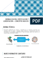 Semana N°10 - NORMALIZACION, CERTIFICACION Y ACREDITACION - CONCEPTOS BASICOS