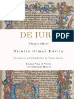 Nicolás Gómez Dávila - de Iure (Bilingual Edition)