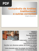 Compêndio de Análise Institucional - Baremblitt