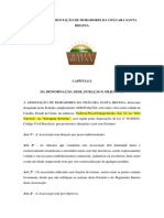 Estatuto e Regimento Da Associação de Moradores Da Chácara Santa Helena