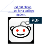 Reddit's College Cookbook