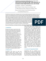 CFD Analysis of Flow in Pump Sump and Physical Validation For Better Performance of Pump