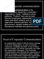 Corporate Communication Is The