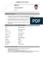 Muhammad Irfan: Curriculum Vitae