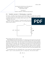 9.1 Variable Currents 1: Discharging A Capacitor