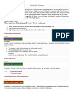 Summary of English Grammar For Scientific Steam