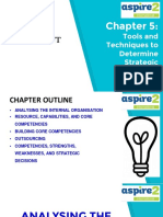 MGT 412: Strategic Management: Tools and Techniques To Determine Strategic Objectives (Internal)