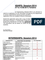 Notice of Internship UET