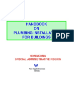 Handbook On Plumbing Installation For Buildings - HK Sar